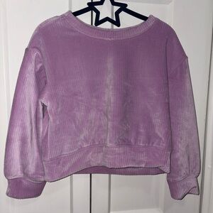 Kohl's Lavender Ribbed Toddler Sweatshirt